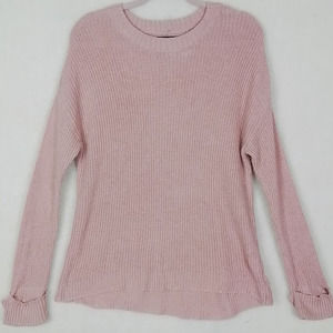 American Eagle Cotton Blend Knit Sweater Size Medium in Pink‎